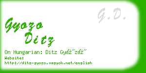 gyozo ditz business card